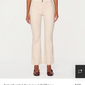 DL1961 Women's Cream Flare Jeans